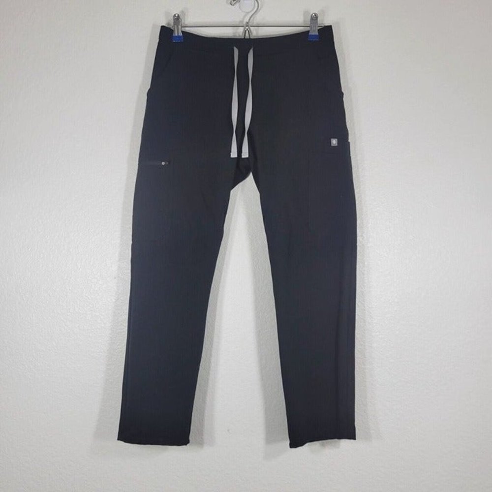 Figs Technical Collection Women Size XS Petite Scrubs Pants Navy Blue Nurse Dr